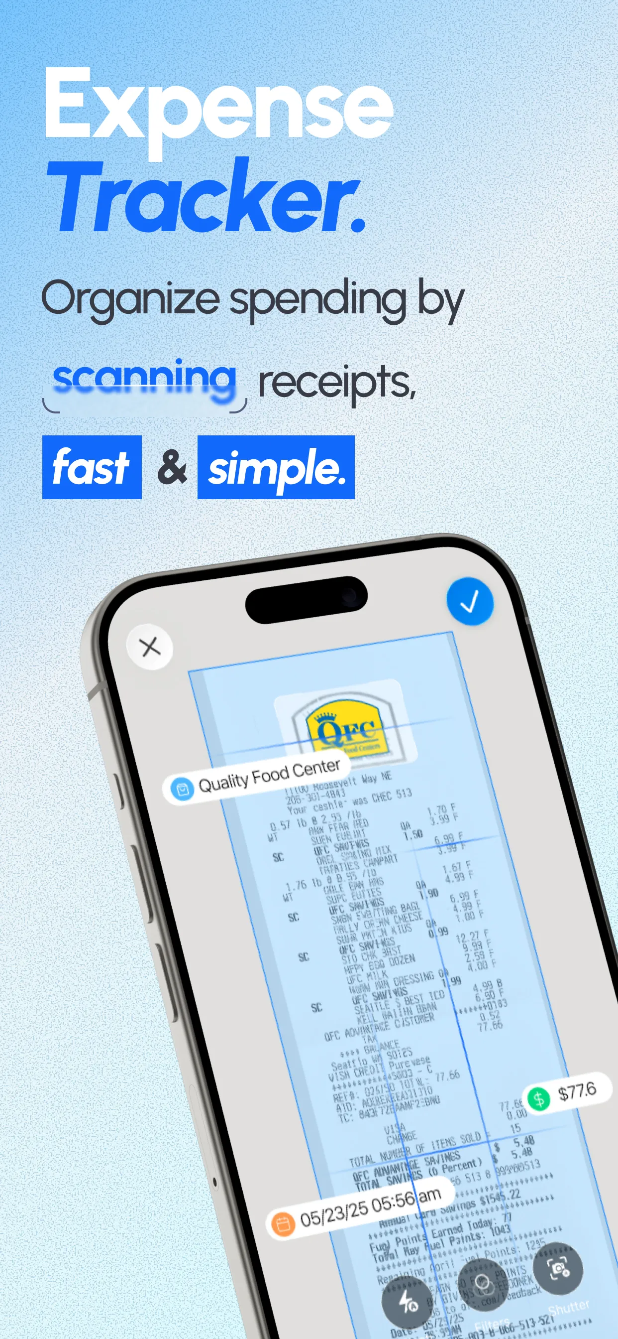 Expense tracker workflow